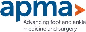 Logo Recognizing Wilks Advanced Foot Care's affiliation with apma